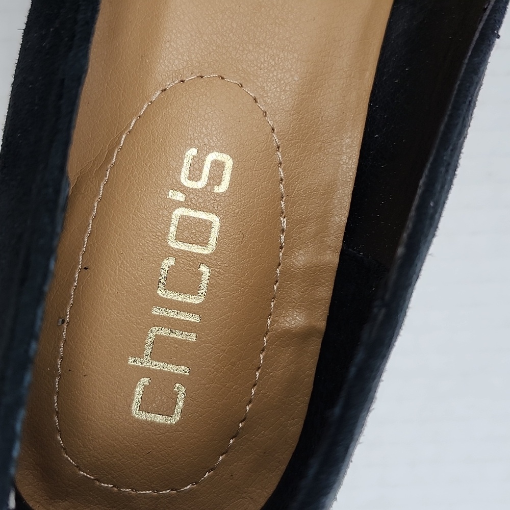 NWOT CHICO'S ALESSIA SUEDE PUMPS - Picture 7 of 10